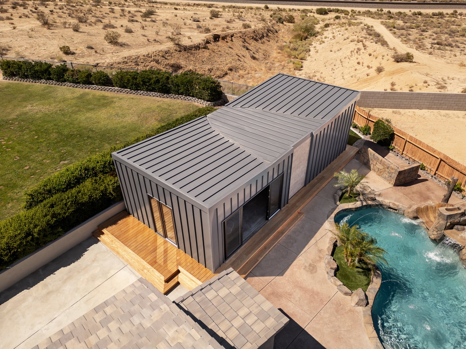 ADU Construction - Completed project with pool